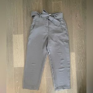 Wilfred Gray Paperbag Waist Tapered Pants